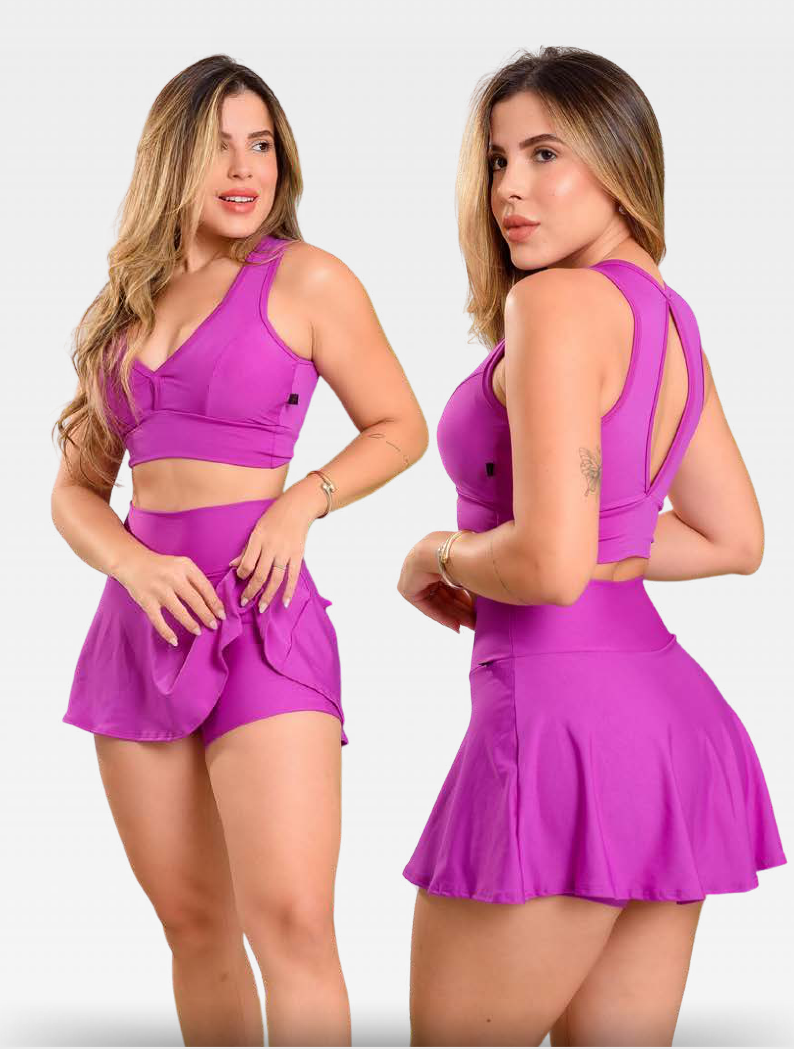 Conjunto Short Saia