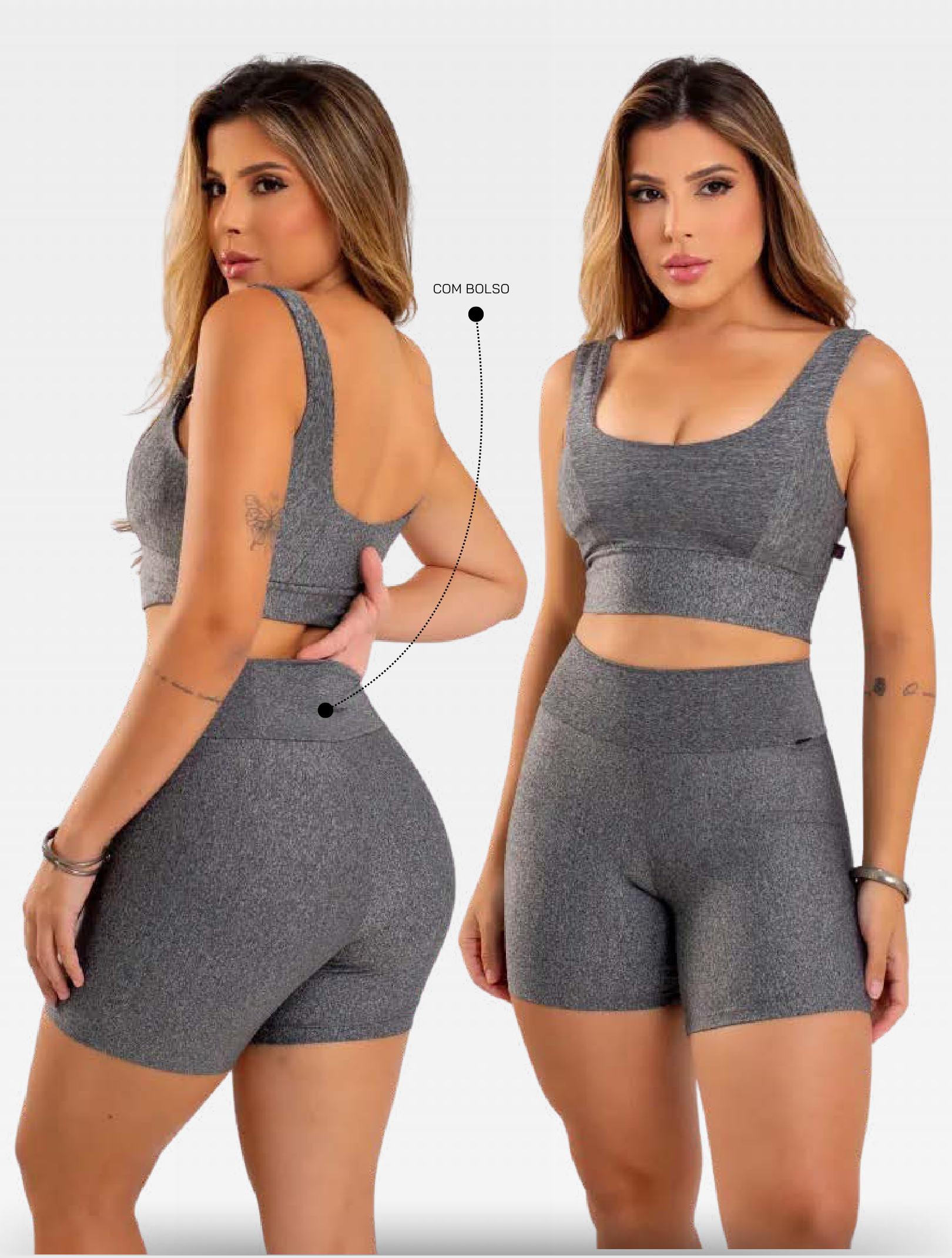 Conjunto Top + Short Run